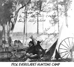 1906 photos of Everglades Alligator Hunting Camp