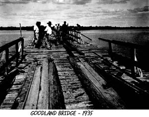 Bridge to Marco Island in 1935